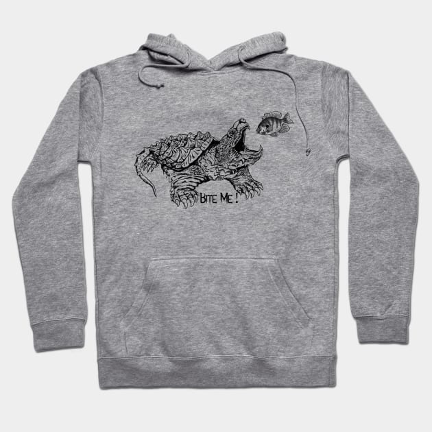 Snapping Turtle - Bite Me! Hoodie by CMTR Store